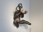 Arthur Gonzalez, A View From the Cloud, ceramic, underglaze, glaze, rubber hose, rabbit's foot, wood, enamel, paint
